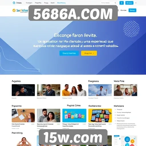 Acesso e navegação no site 5686A.COM